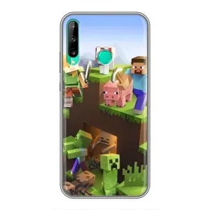 Чохли для Huawei P40 Lite e (Персонажі МайнКрафт) (Майн-крафт)