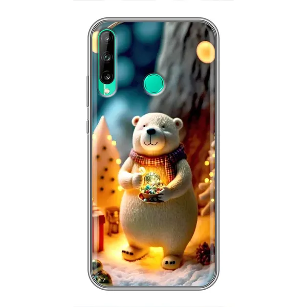 Чехол с рисунком «Новогодний ведмеженок» для Huawei P40 Lite e Чехол с рисунком «Новогодний ведмеженок» для Huawei P40 Lite e