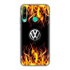 Чехол "Фольксваген" для Huawei P40 Lite e (Огненный Лого)