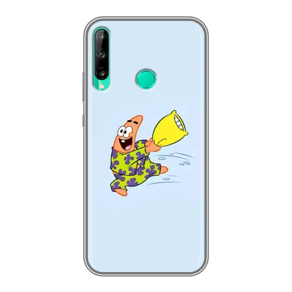Чехол с рисунком «Патрик с подушкой» для Huawei P40 Lite e Чехол с рисунком «Патрик с подушкой» для Huawei P40 Lite e