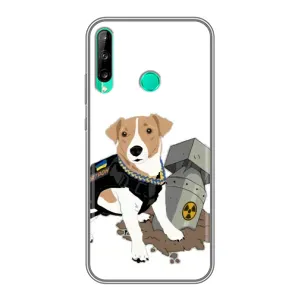 Чехол с принтом Собаки Патрон для Huawei P40 Lite e (Пёс Патрон с ракетой)