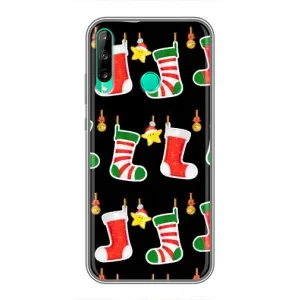 Силиконовый бампер на рождество для Huawei P40 Lite e (Рождественские подарки)