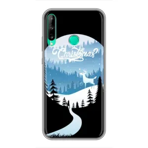 Силиконовый бампер на рождество для Huawei P40 Lite e (Рождественский Олень)