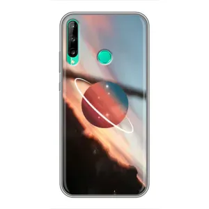 Чехол (ТПУ) с планетами на Huawei P40 Lite e (Сатурн)