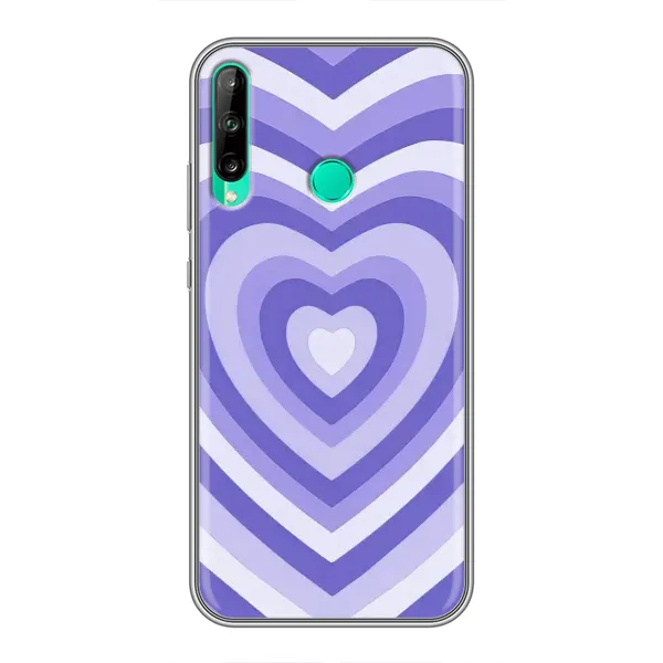 Чехол с рисунком «Сердце фиолет» для Huawei P40 Lite e