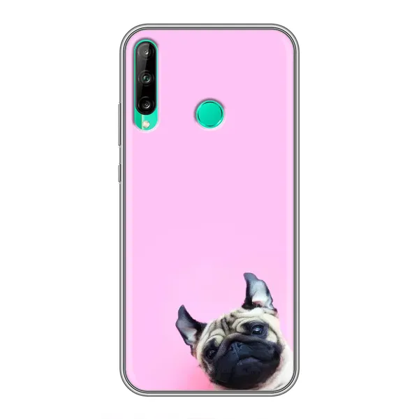 Чехол с рисунком «Собака на розовом» для Huawei P40 Lite e Чехол с рисунком «Собака на розовом» для Huawei P40 Lite e