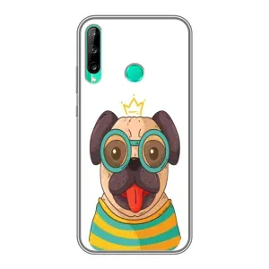 Бампер для Huawei P40 Lite e с картинкой "Песики" (Собака Король)