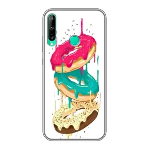 Чехол с изображением вкусной еды для Huawei P40 Lite e (Сочные пончики)