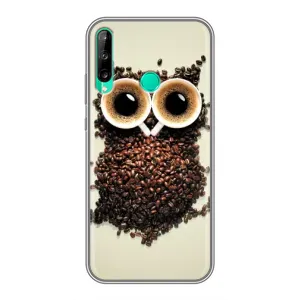 Чехлы с принтом СОВЫ для Huawei P40 Lite e (Сова с зерен кофе)