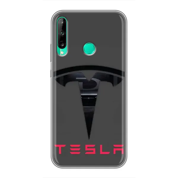 Чехол с рисунком «Logo TESLA» для Huawei P40 Lite e Чехол с рисунком «Logo TESLA» для Huawei P40 Lite e