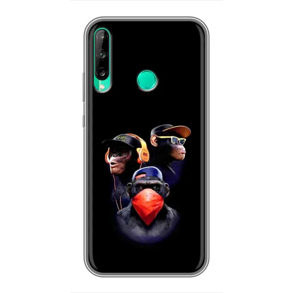 Чехол с рисунком «Три обезьяны» для Huawei P40 Lite e Чехол с рисунком «Три обезьяны» для Huawei P40 Lite e