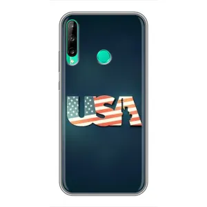 Чехол Флаг USA для Huawei P40 Lite e (USA)