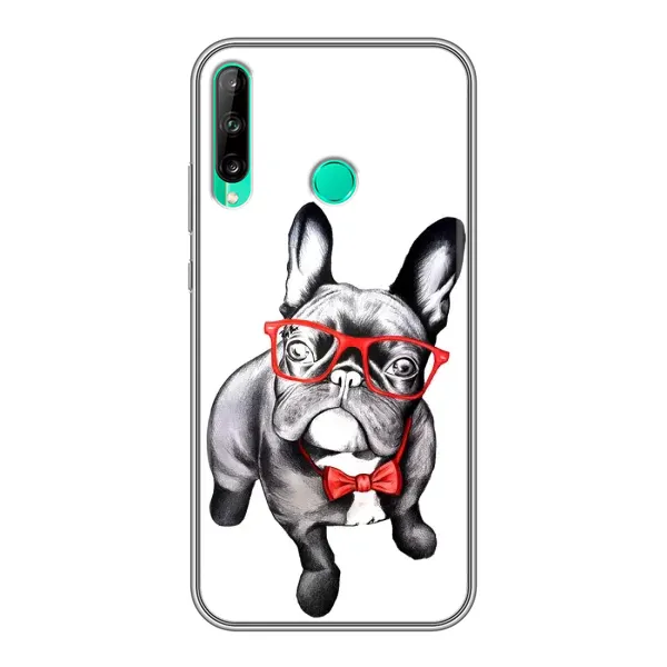 Чехол с рисунком «В очках» для Huawei P40 Lite e Чехол с рисунком «В очках» для Huawei P40 Lite e