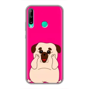 Чехол (ТПУ) Милые собачки для Huawei P40 Lite e (Веселый Мопсик)