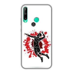 Чехлы с принтом Спортивная тематика для Huawei P40 Lite e (Волейболист)