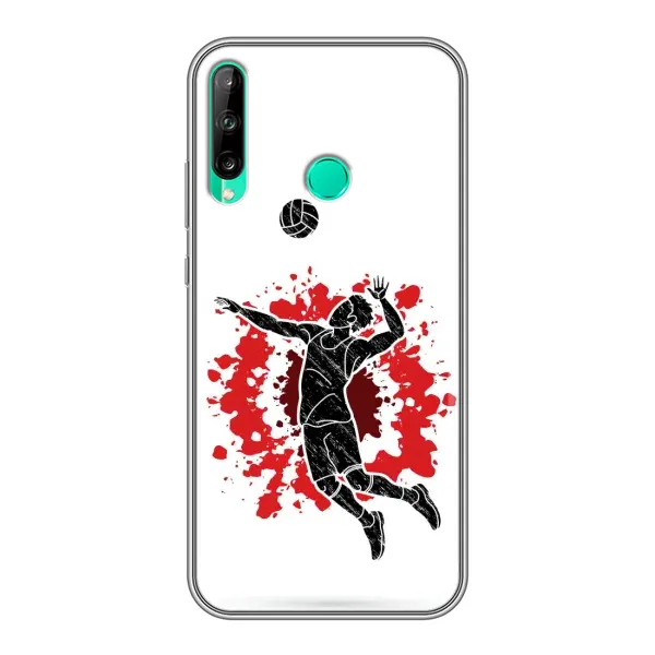 Чехол с рисунком «Волейболист» для Huawei P40 Lite e Чехол с рисунком «Волейболист» для Huawei P40 Lite e