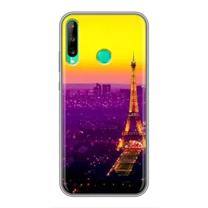 Чехол с Эйфелевой башней на Huawei P40 Lite e (Яркая башня)