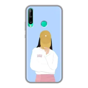 Силиконовый Чехол на Huawei P40 Lite e с картинкой Стильных Девушек (Желтая кепка)