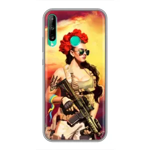 ЗСУ Чехлы (TPU) для Huawei P40 Lite e (Женщина солдат)
