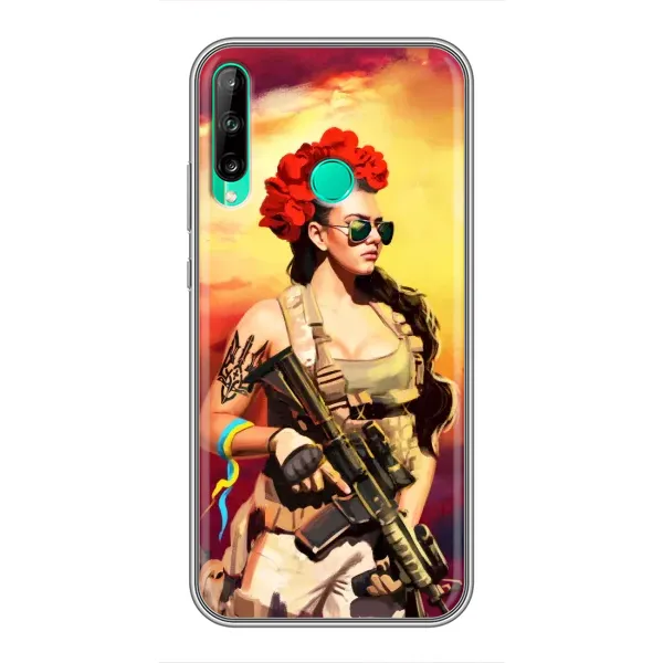 Чехол с рисунком «Женщина солдат» для Huawei P40 Lite e Чехол с рисунком «Женщина солдат» для Huawei P40 Lite e