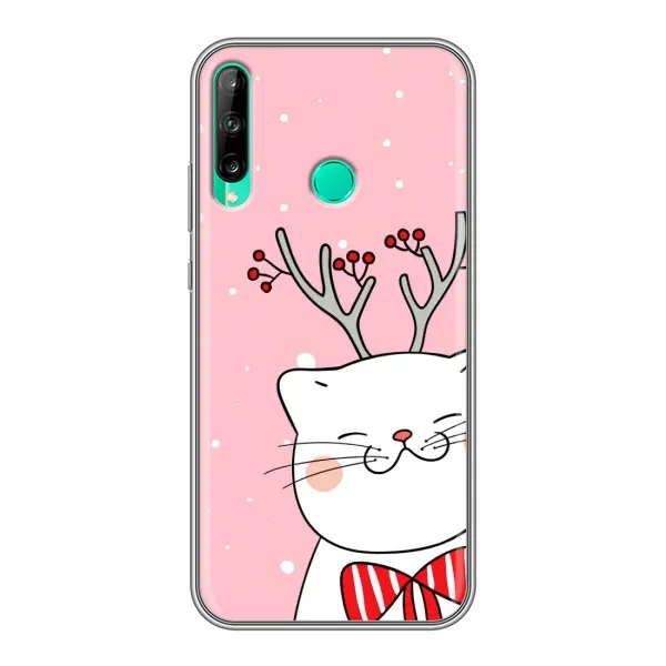 Чехол с рисунком «Зимний кот» для Huawei P40 Lite e Чехол с рисунком «Зимний кот» для Huawei P40 Lite e