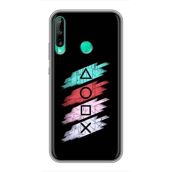 Чехол с рисунком «Значки Sony» для Huawei P40 Lite e Чехол с рисунком «Значки Sony» для Huawei P40 Lite e