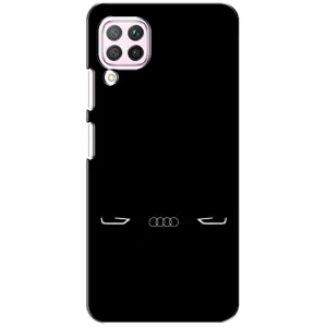 Силіконовий бампер з картинкою машини на Huawei P40 Lite (Сілует Audi)