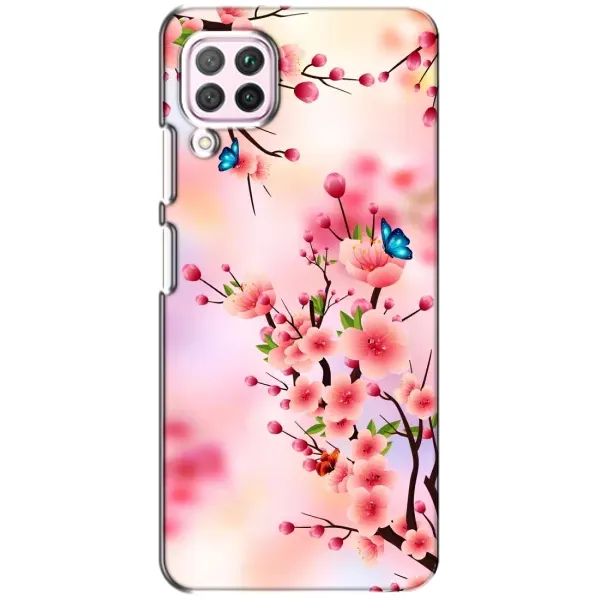 Чехол с рисунком «Бабочки на сакуре» для Huawei P40 Lite Чехол с рисунком «Бабочки на сакуре» для Huawei P40 Lite