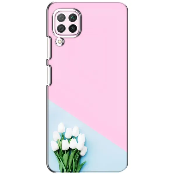 Чехол с рисунком «Белые тюльпаны» для Huawei P40 Lite
