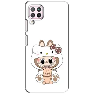 Чехол с принтом Лабубу для Huawei P40 Lite (Белый Лабубу)