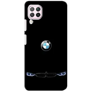 Силіконовий бампер з картинкою машини на Huawei P40 Lite (Чорний BMW)