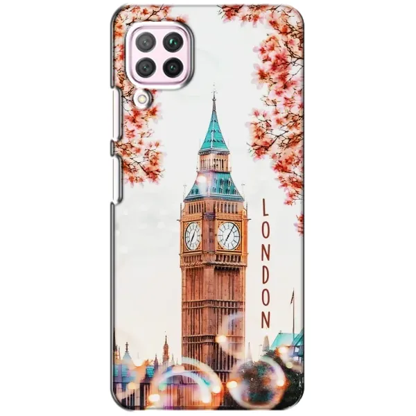 Чехол с рисунком «Часы Лондон» для Huawei P40 Lite Чехол с рисунком «Часы Лондон» для Huawei P40 Lite