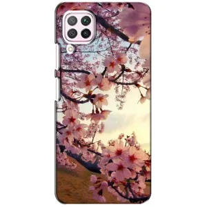 Чехол с принтом САКУРЫ на Huawei P40 Lite (Цветущая сакура)