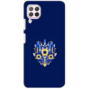 Чехол Укр Символика для Huawei P40 Lite (Цветущий Герб)