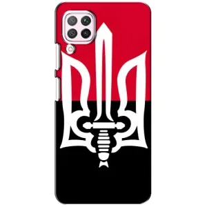 Чехлы УПА (Красно-Чёрный) на Huawei P40 Lite (Герб Украины)