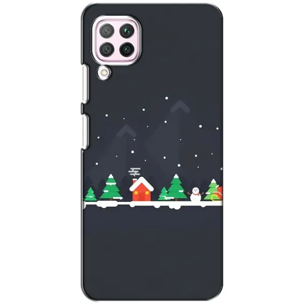 Чехол с рисунком «Город зимний» для Huawei P40 Lite