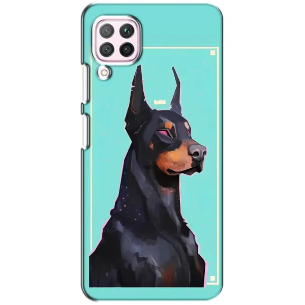 Чехол с рисунком «Король доберман» для Huawei P40 Lite Чехол с рисунком «Король доберман» для Huawei P40 Lite