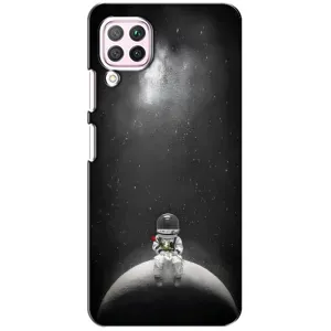 Силиконовый Чехол с принтом "Космонавты" на Huawei P40 Lite (Космонавт романтик)