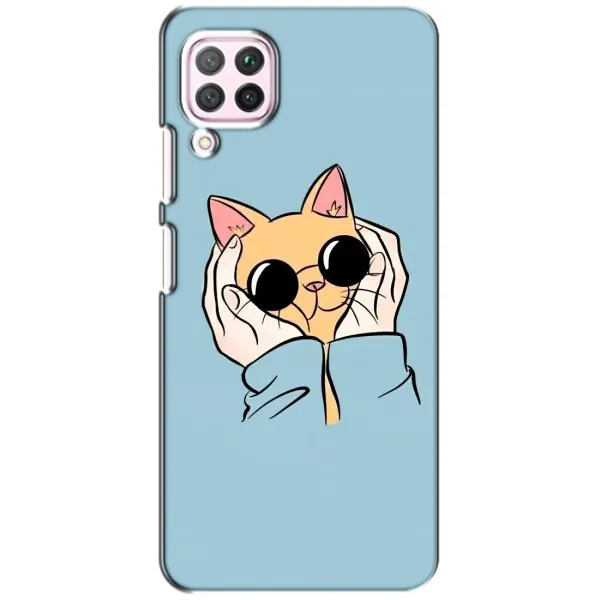Чехол с рисунком «КОТИК в очках» для Huawei P40 Lite Чехол с рисунком «КОТИК в очках» для Huawei P40 Lite
