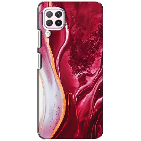 Чехол с рисунком «Красный мрамор» для Huawei P40 Lite Чехол с рисунком «Красный мрамор» для Huawei P40 Lite