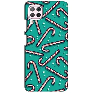 Силиконовый бампер на рождество для Huawei P40 Lite (Леденцы)