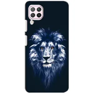 Чохол з картинкою на Huawei P40 Lite (Лев – синій)