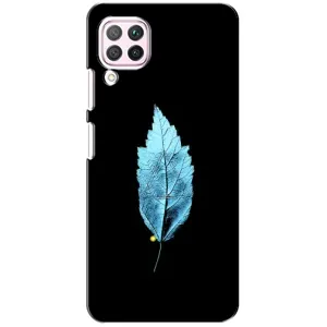 Чехол с картинками на черном фоне для Huawei P40 Lite (Листочек)