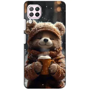 Друкований чохол 'Звірята з кавою' для Huawei P40 Lite (Ведмедик з кавою)