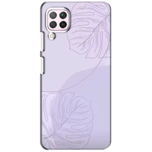 Чехол цветочный дизайн для Huawei P40 Lite (Монстера фиолетовая)