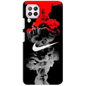 Силиконовый Чехол на Huawei P40 Lite с картинкой Nike (Nike дым)