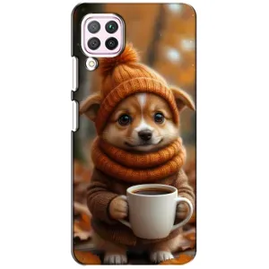 Друкований чохол 'Звірята з кавою' для Huawei P40 Lite (Песик з кавою)