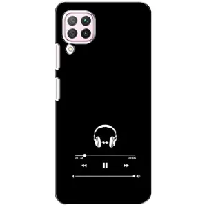 Чехол с картинками на черном фоне для Huawei P40 Lite (Плеер)