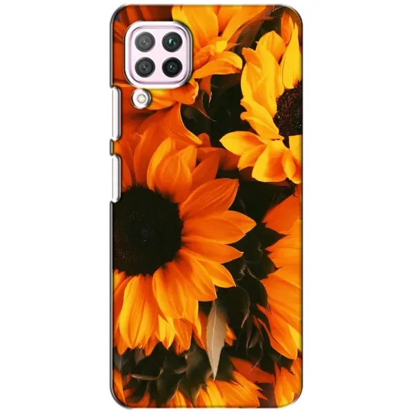 Чехол с рисунком «подсолнухи» для Huawei P40 Lite Чехол с рисунком «подсолнухи» для Huawei P40 Lite