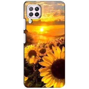 Чехол с Цветами для Huawei P40 Lite (поле подсолнухов)